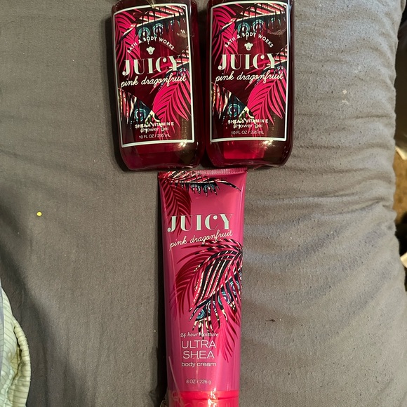 New bath and Body works juicy pink dragonfruit shower gel and body cream